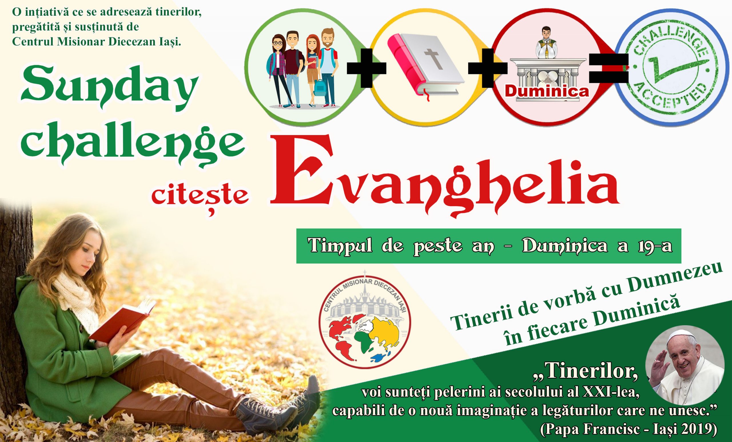 #SundayChallengeEvanghelia – Duminica a 19-a din Timpul de peste an